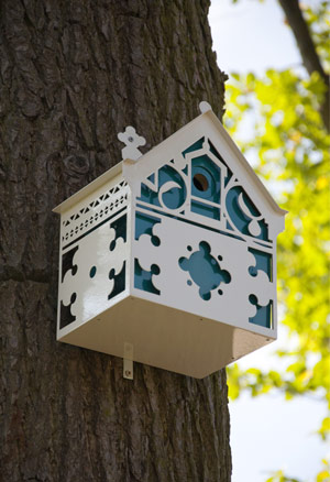 gothic revival birdhouse